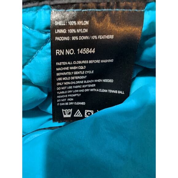 Turbine SPS Self Pack System Down Jacket Women’s Large Teal Lightweight Packable - Picture 13 of 13